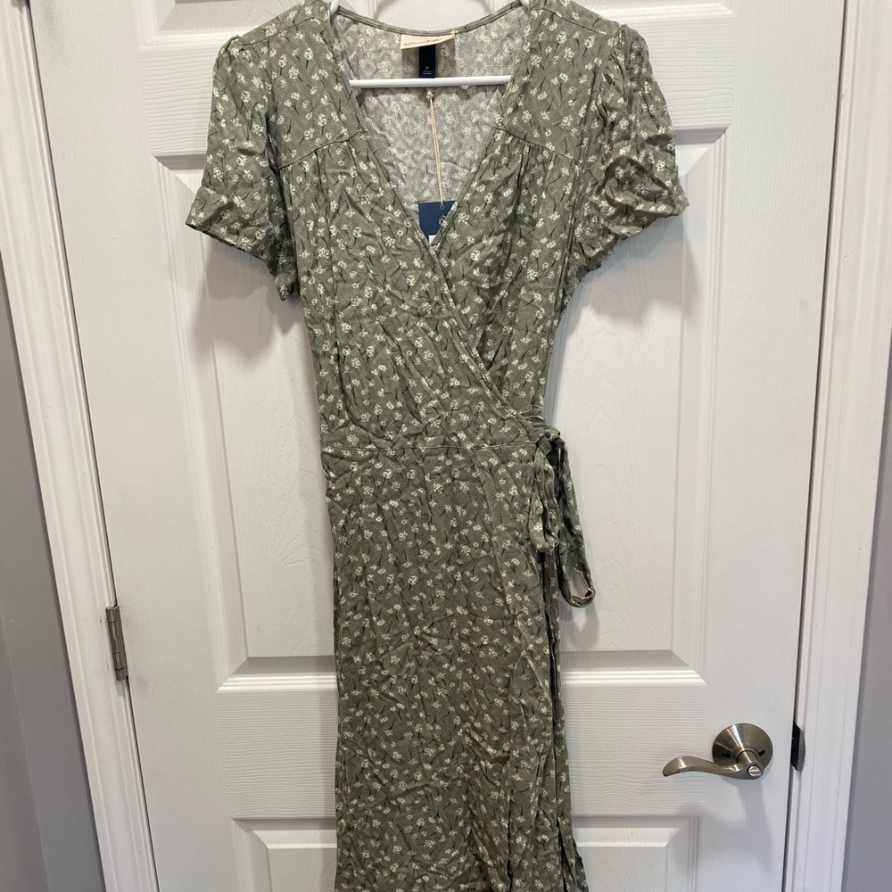 Wrap tie dress